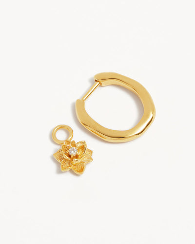 By Charlotte Bloom Within Lotus Hoops, Gold