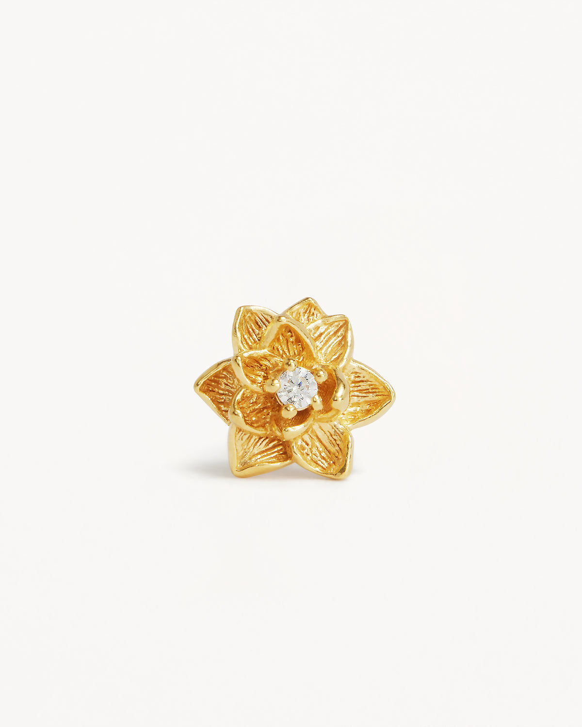By Charlotte Bloom Within Lotus Stud Earrings, Gold