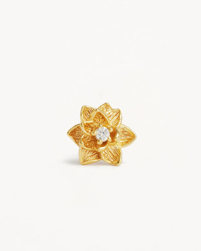 By Charlotte Bloom Within Lotus Stud Earrings, Gold