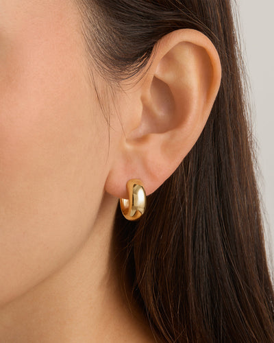 By Charlotte Bold Small Hoop Earrings, Gold or Silver