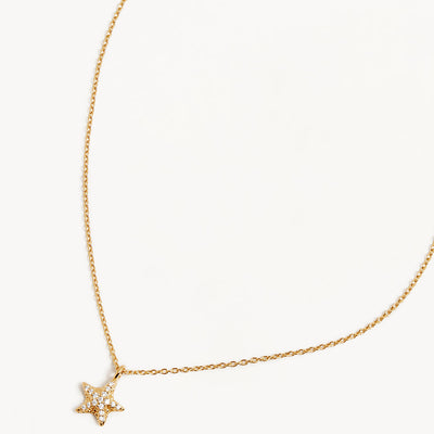By Charlotte By the Sea Starfish Necklace, Gold