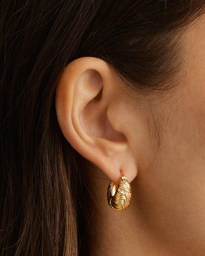 By Charlotte Entwined Hoop Earrings, Gold