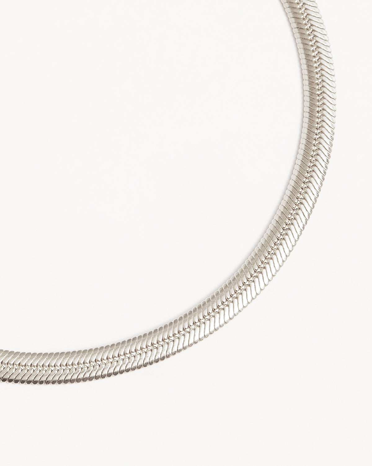 By Charlotte Herringbone Chain Bracelet, Gold or Silver