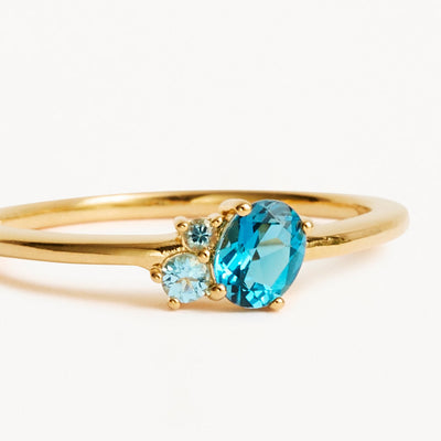By Charlotte Kindred December Birthstone Ring, Gold or Silver