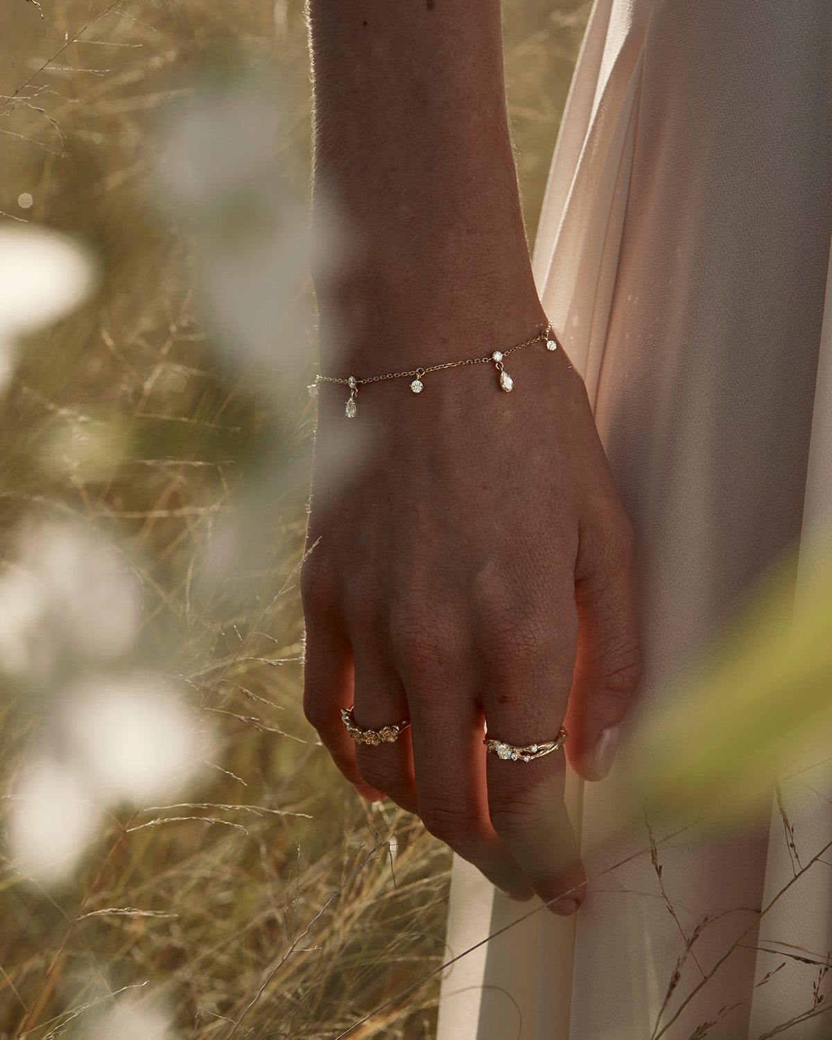 By Charlotte No Rain No Flowers Bracelet, Gold
