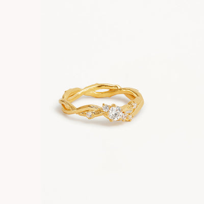 By Charlotte No Rain No Flowers Ring, Gold