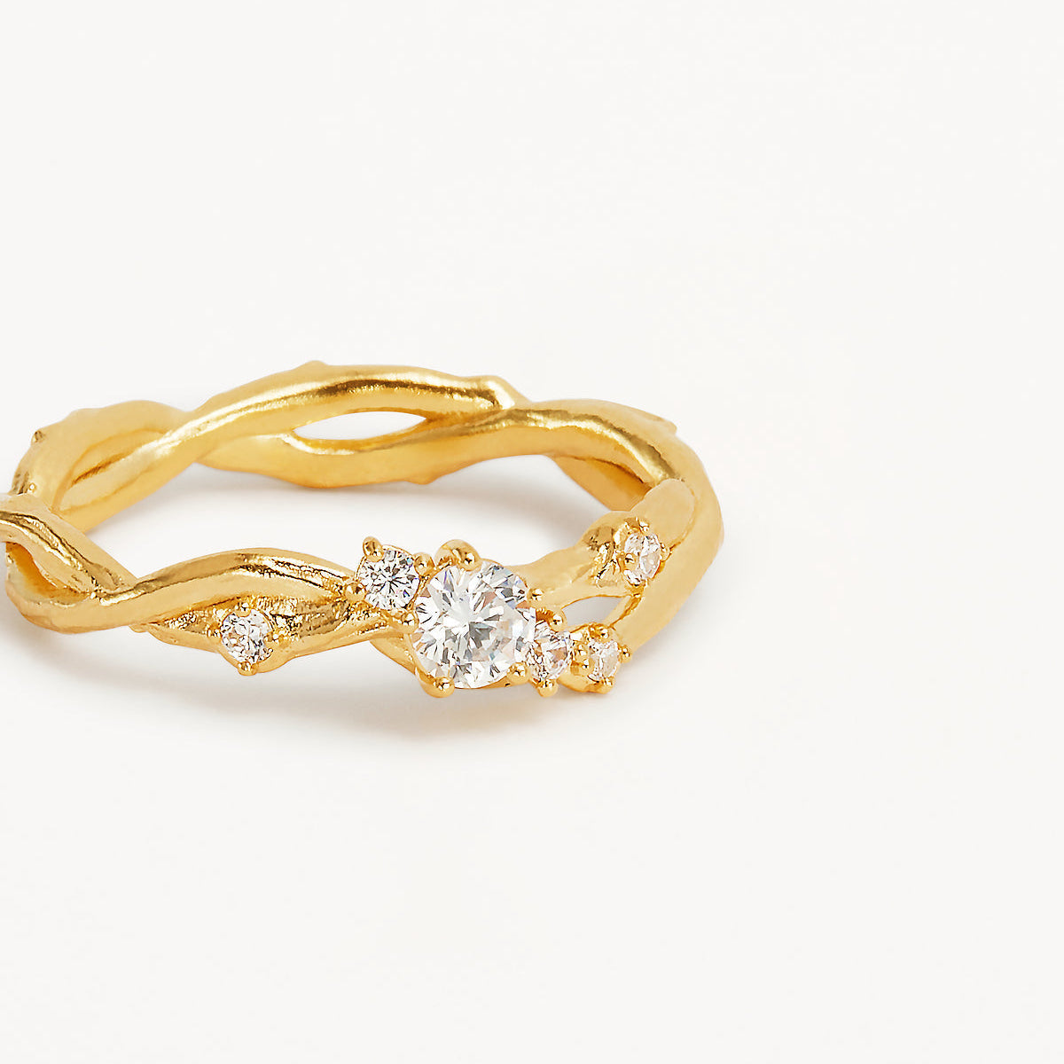 By Charlotte No Rain No Flowers Ring, Gold
