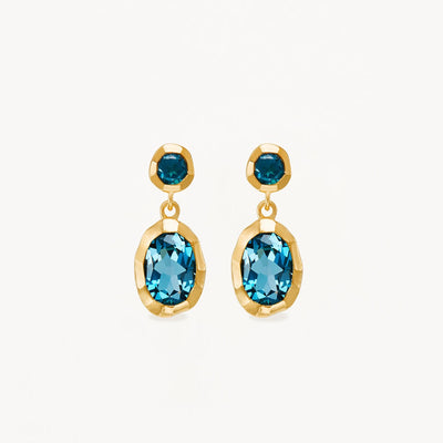 By Charlotte Sacred Jewel Topaz Earrings, Gold