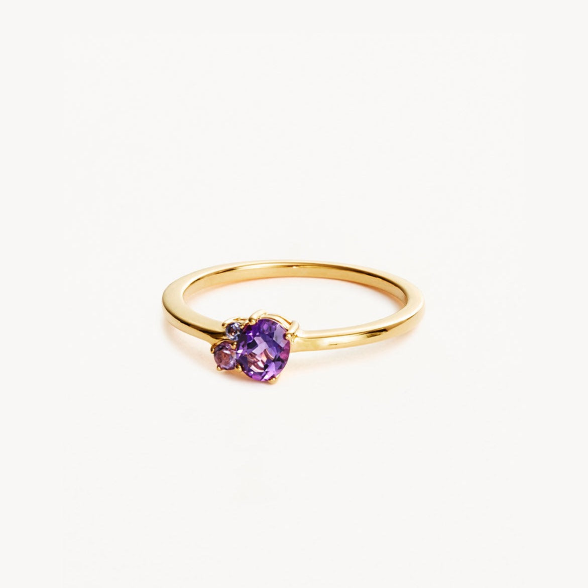 By Charlotte Kindred February Birthstone Ring, Gold or Silver
