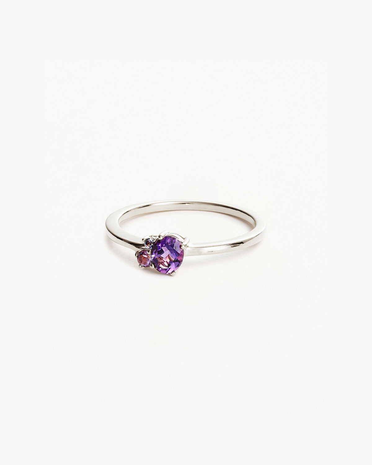 By Charlotte Kindred February Birthstone Ring, Gold or Silver