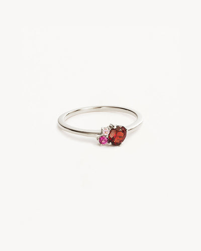 By Charlotte Kindred January Birthstone Ring, Gold or Silver