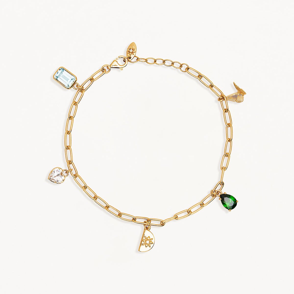 By Charlotte Wanderlust Charm Bracelet, Gold or Silver