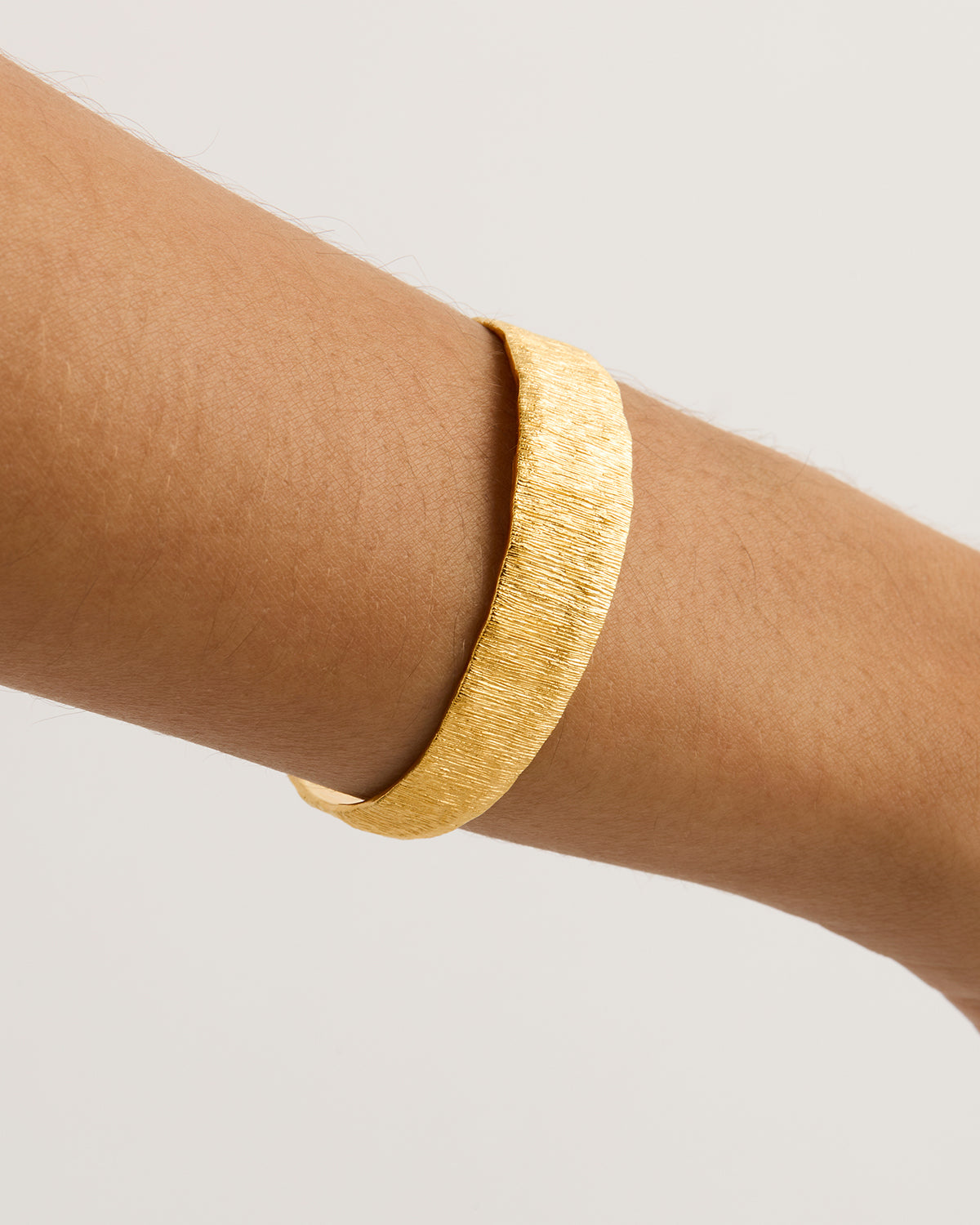 By Charlotte Woven Light Cuff, Gold