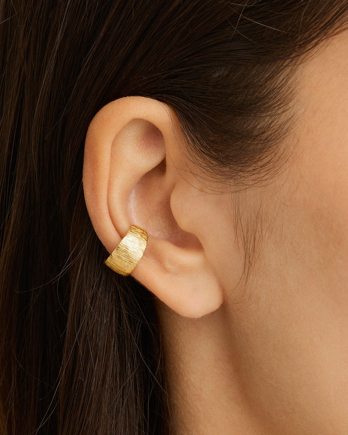 By Charlotte Woven Light Ear Cuff, Gold