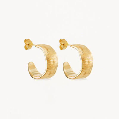 By Charlotte Woven Light Hoop Earrings, Gold