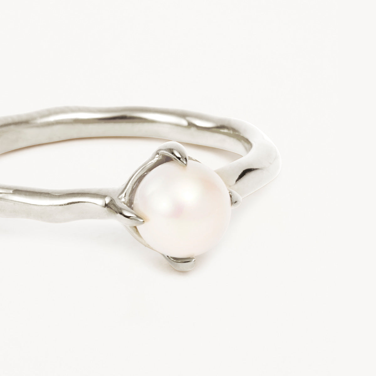 By Charlotte Endless Grace Pearl Ring, Silver
