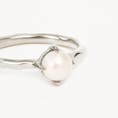 By Charlotte Endless Grace Pearl Ring, Silver