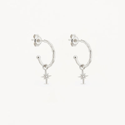 By Charlotte Starlight Hoops, Silver