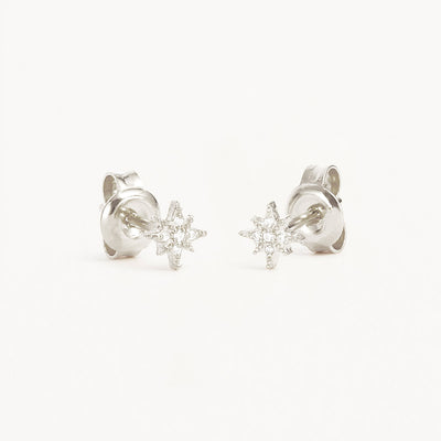 By Charlotte Starlight Stud Earrings, Silver