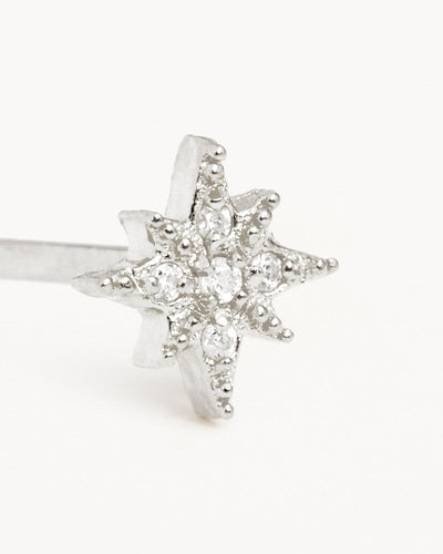 By Charlotte Starlight Stud Earrings, Silver
