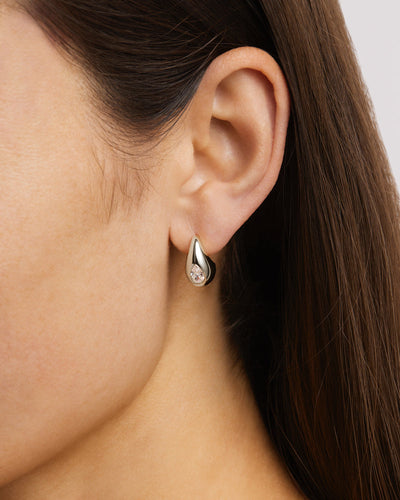 By Charlotte Dewdrop Earrings Small, Silver