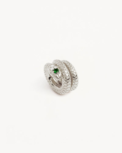 By Charlotte Snake Petal Charm, Silver