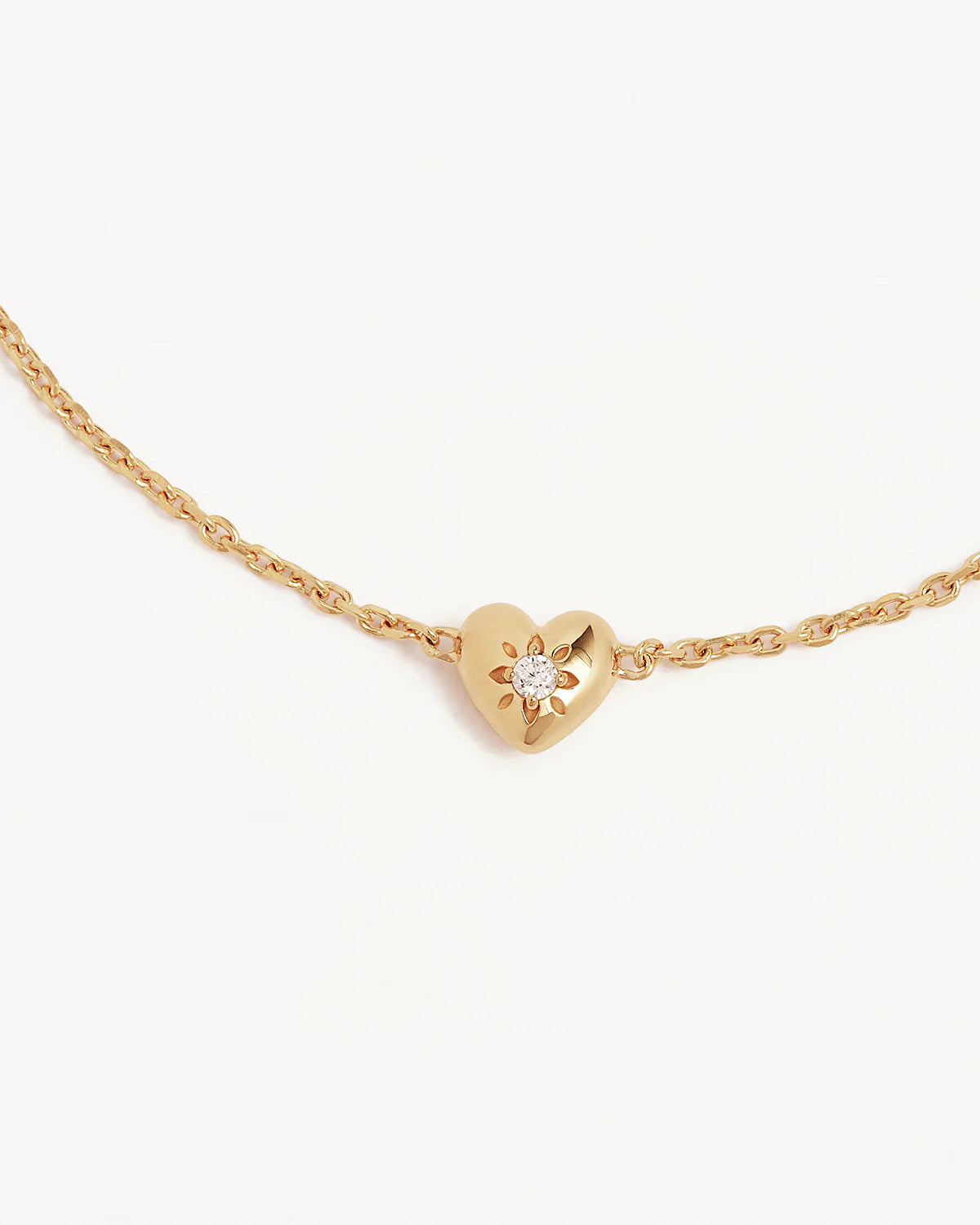 By Charlotte Blooming Hearts Bracelet, Gold