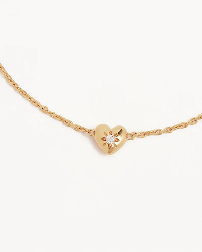 By Charlotte Blooming Hearts Bracelet, Gold