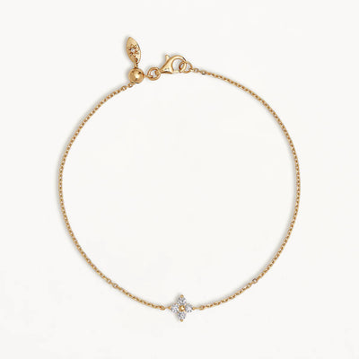 By Charlotte Crystal Bloom Bracelet, Gold