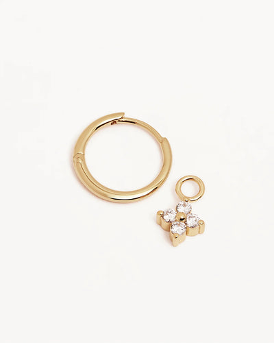 By Charlotte Crystal Bloom Hoops, Gold