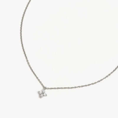 By Charlotte Crystal Bloom Necklace, Silver