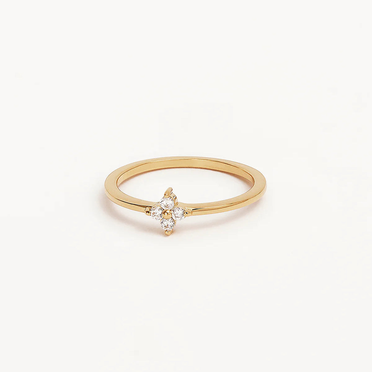By Charlotte Crystal Bloom Ring, Gold
