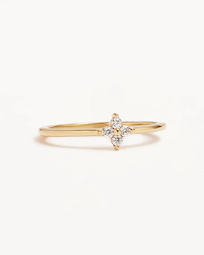 By Charlotte Crystal Bloom Ring, Gold
