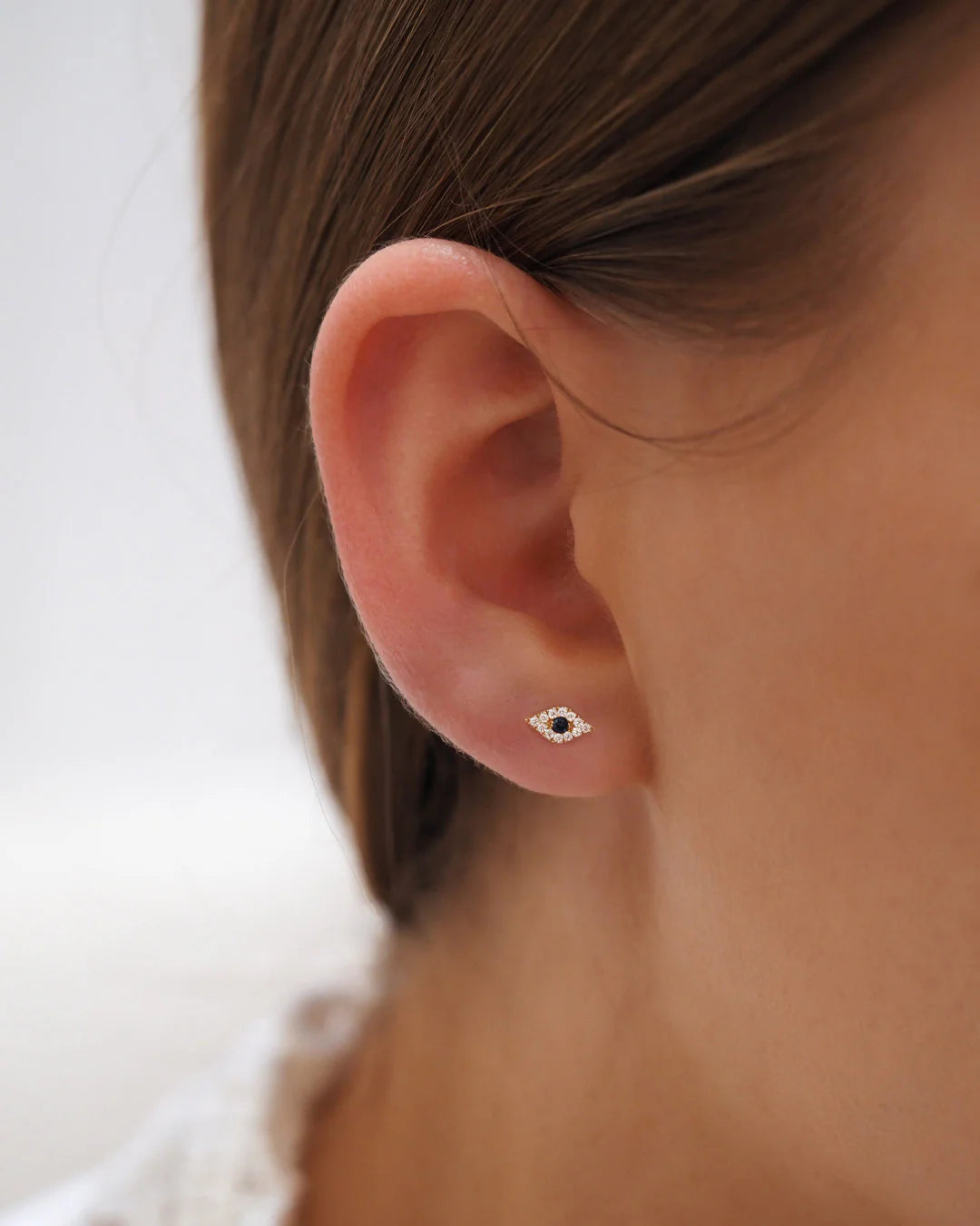 By Charlotte 14k Gold Evil Eye Earring