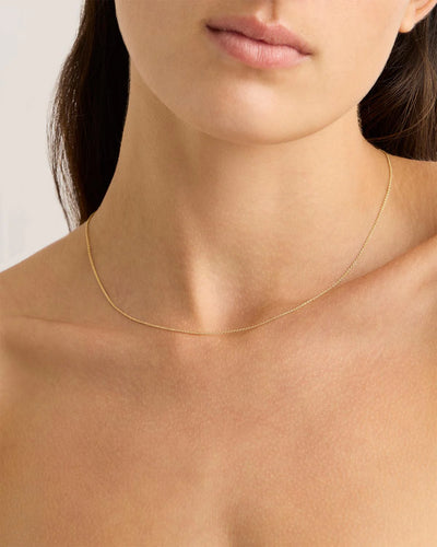 By Charlotte 18" Fine Rolo Chain Necklace Gold