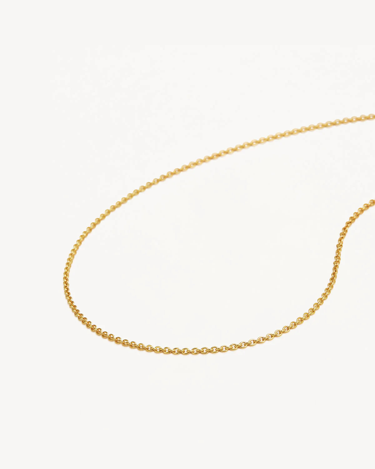 By Charlotte 18" Fine Rolo Chain Necklace Gold