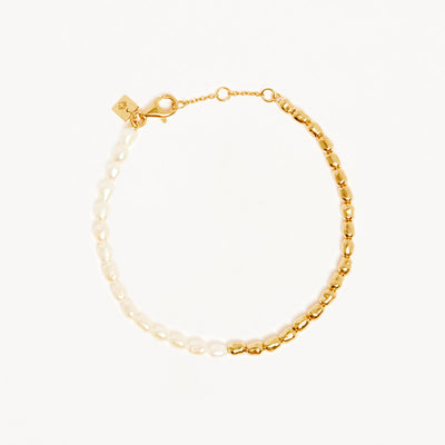 By Charlotte By Your Side Pearl Bracelet, Gold