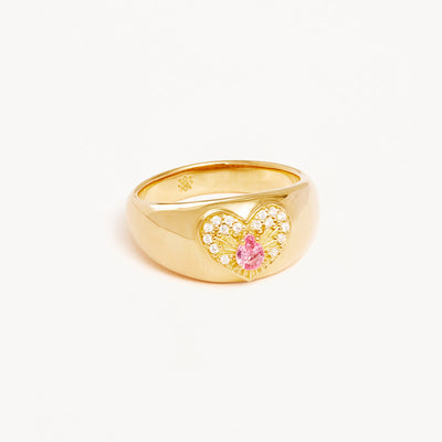 By Charlotte Connect with your Heart Ring, Gold