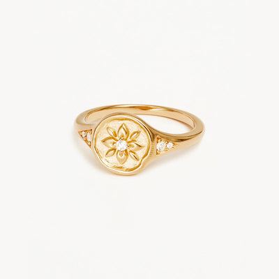 By Charlotte Live in Love Ring, Gold