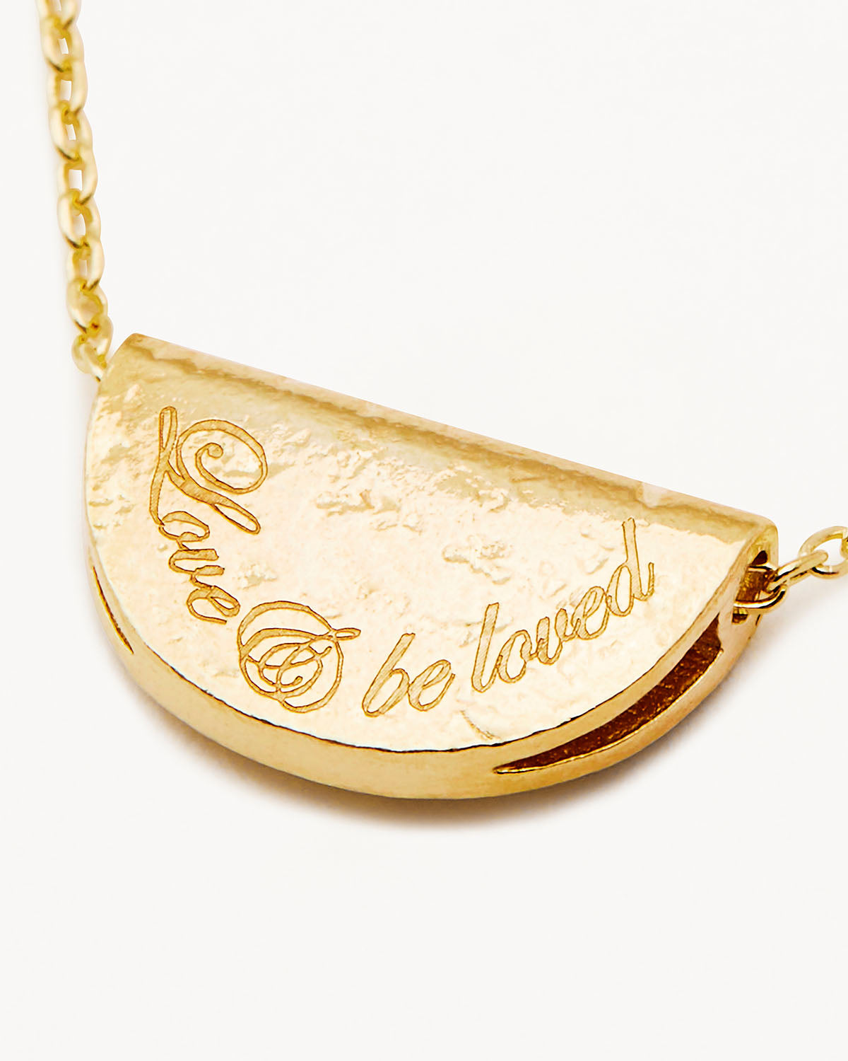 By Charlotte Lotus Birthstone Necklace (January - Garnet), Gold