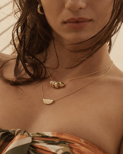 By Charlotte Lotus Short Necklace, Gold