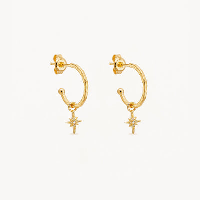 By Charlotte Starlight Hoops, Gold