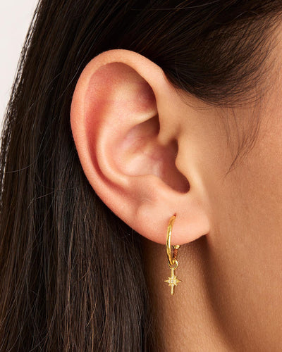 By Charlotte Starlight Hoops, Gold