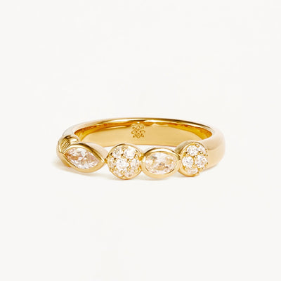 By Charlotte Protection of Eye Crystal Ring, Gold or Silver