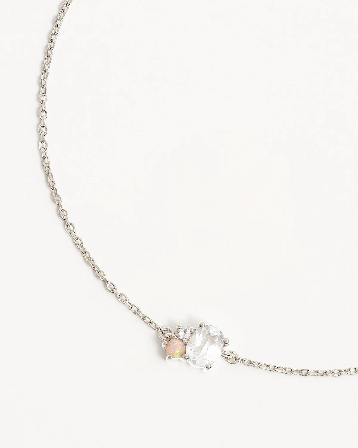 By Charlotte Kindred April Birthstone Bracelet, Gold or Silver