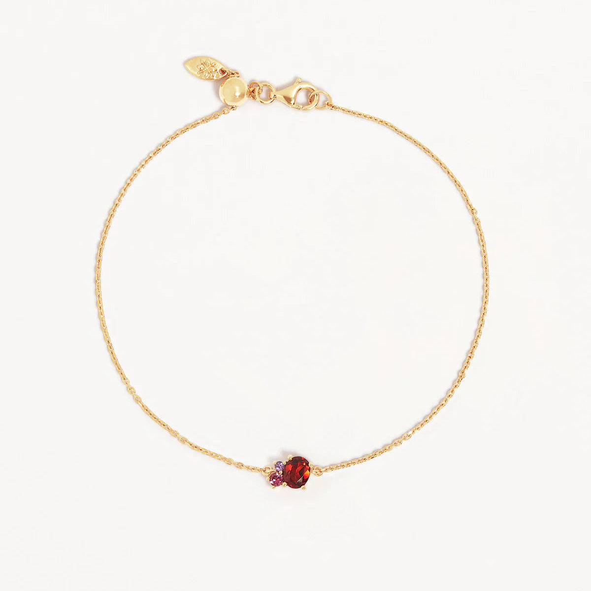 By Charlotte Kindred January Birthstone Bracelet, Gold or Silver