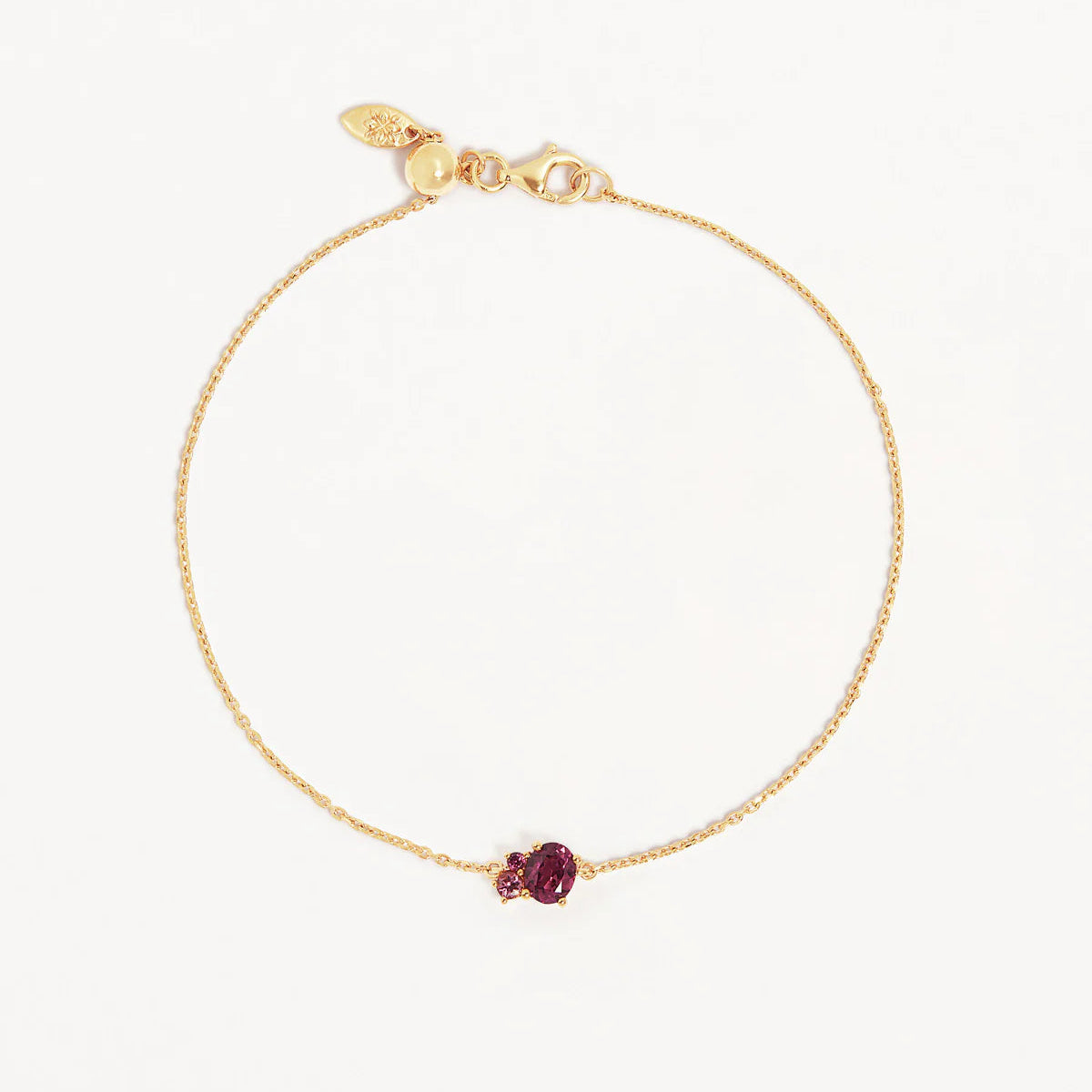 By Charlotte Kindred July Birthstone Bracelet, Gold or Silver