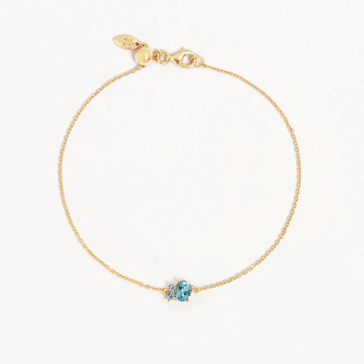 By Charlotte Kindred March Birthstone Bracelet, Gold or Silver