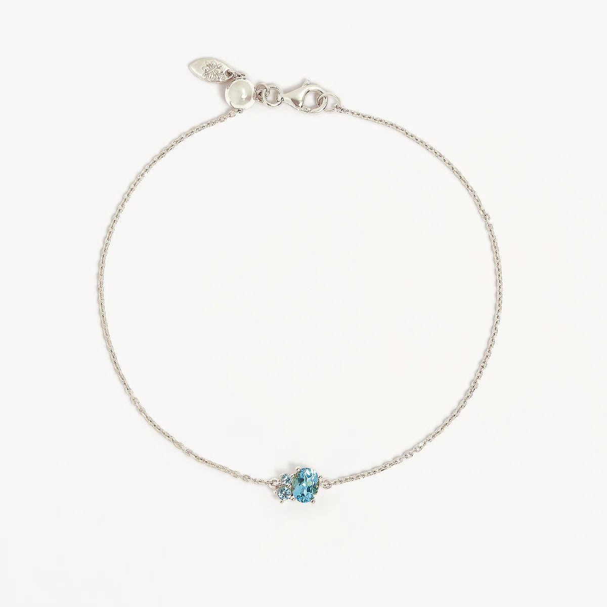 By Charlotte Kindred March Birthstone Bracelet, Gold or Silver