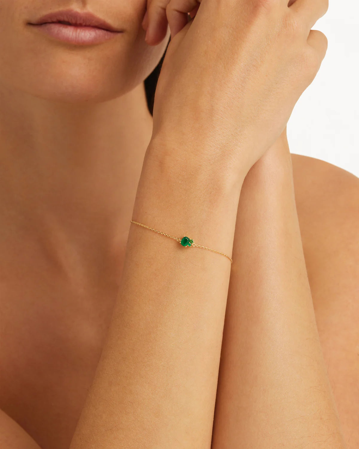 By Charlotte Kindred May Birthstone Bracelet, Gold or Silver